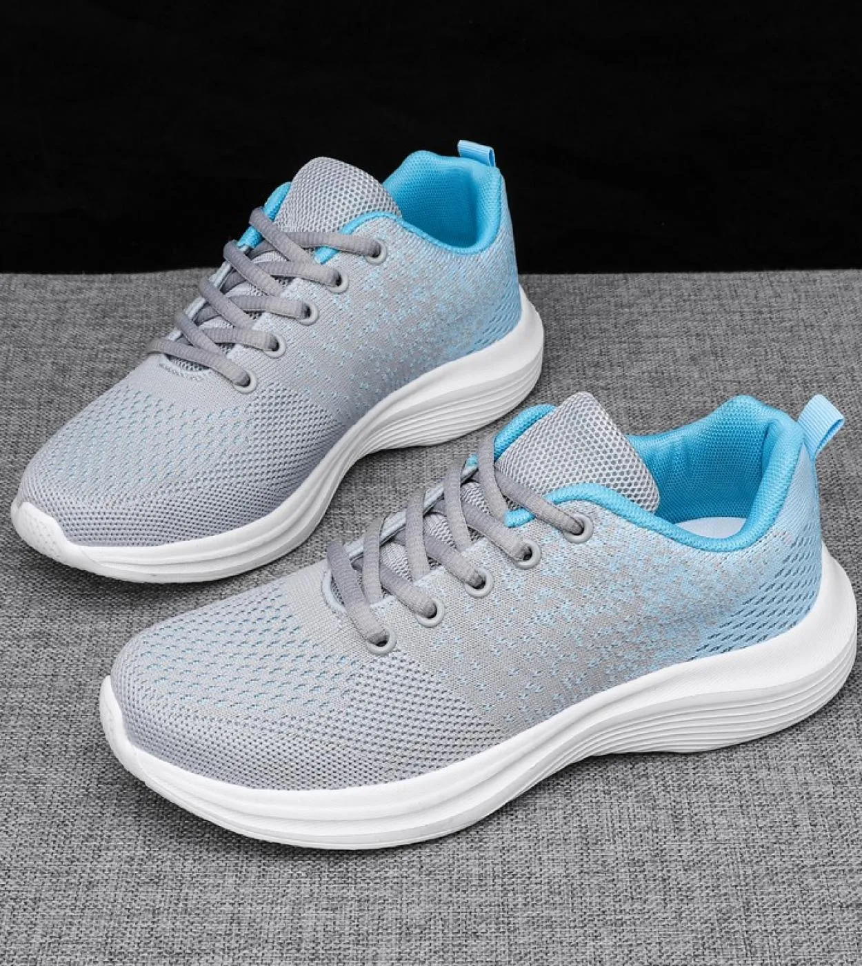 2022 Summer New Elastic Traspirante Student Mesh Scarpe sportive Scarpe da corsa da donna Scarpe vulcanizzate da donna