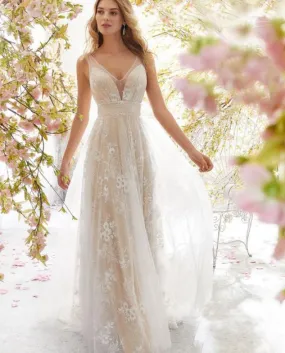 Abiti da sposa vintage Abiti da donna Abiti da festa Scollo a B Senza maniche in pizzo Sling senza maniche Gonne lunghe Donna Wh