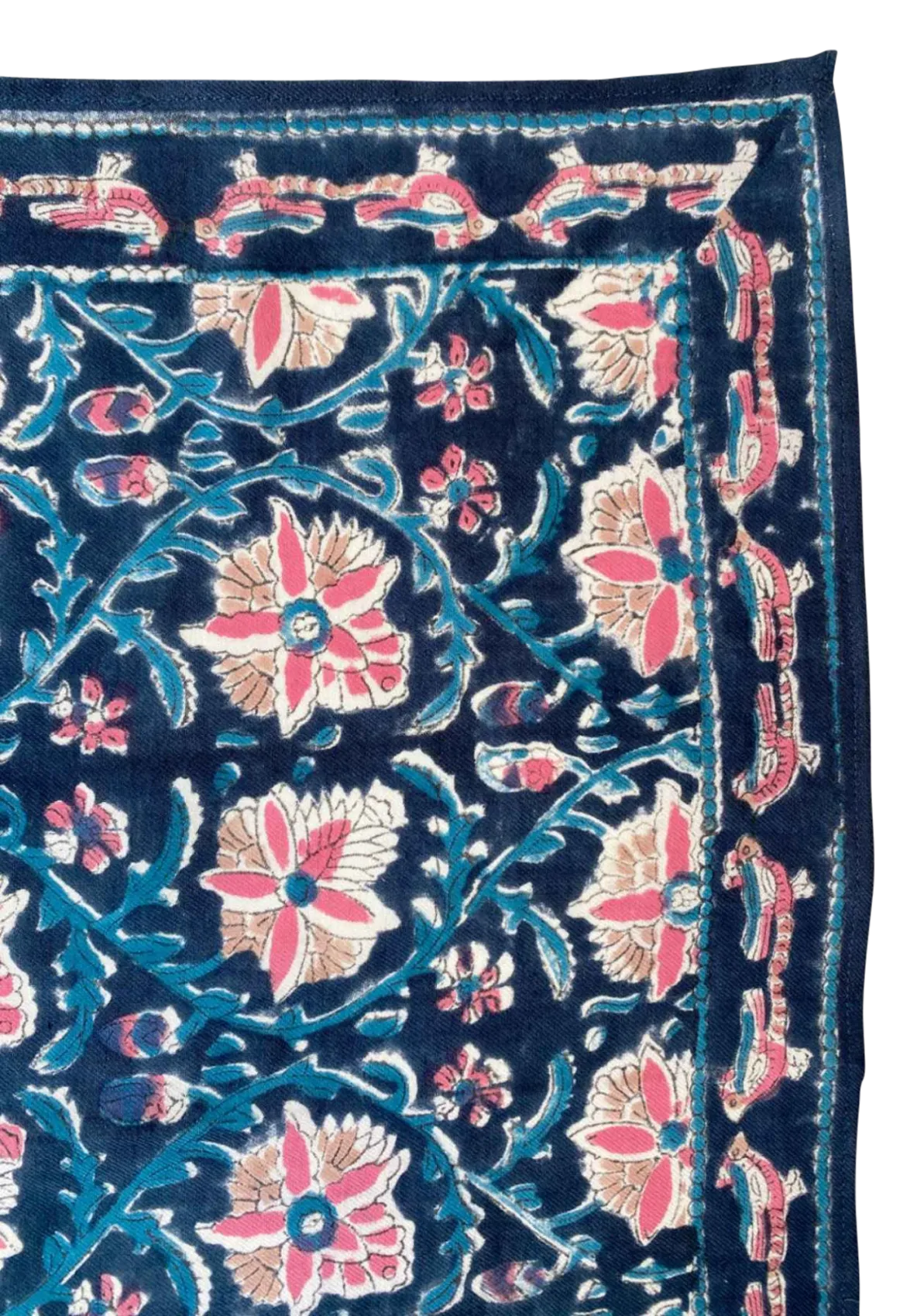  APACHES COLLECTIONS   LATIKA - Foulard in cotone stampato | Blu