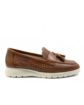 CALLAGHAN 47402 mocassino pon pon slip-on cuoio donna pelle traforato