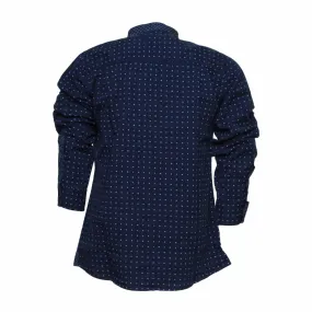 Camicia Pois Blu Junior