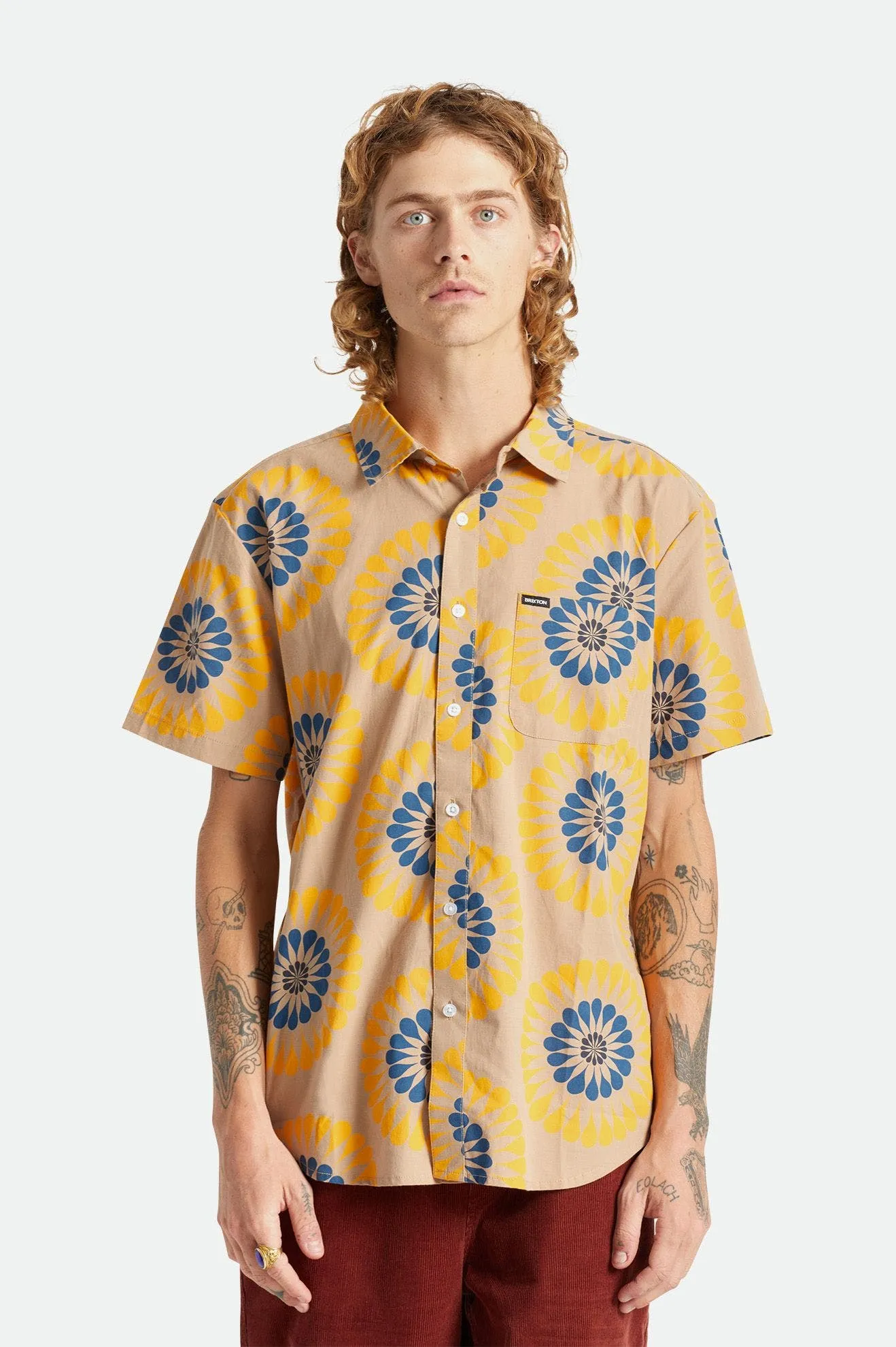 CHARTER PRINT S/S WVN - MOJAVE/GOLDEN GLOW