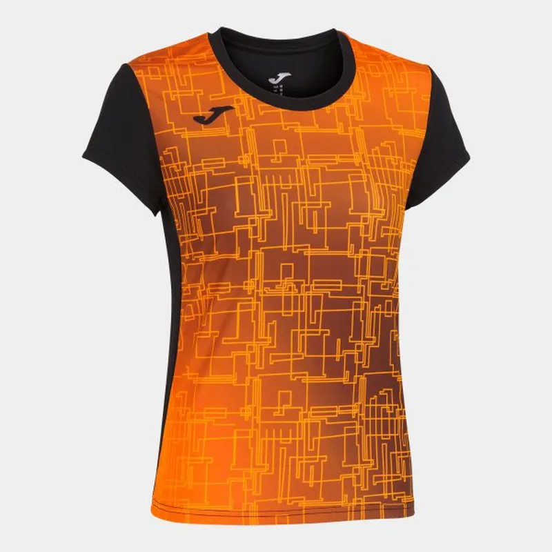 Elite Viii Short Sleeve T-Shirt Black Orange