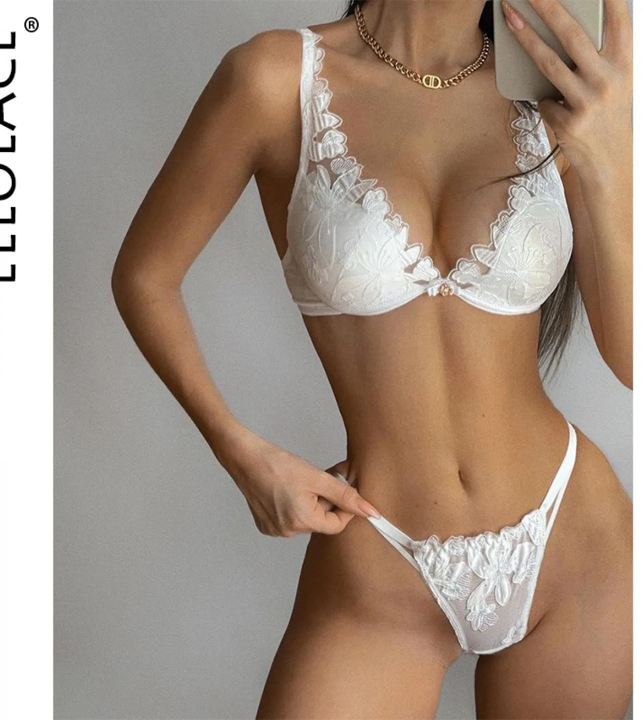Ellolace Lingerie Womens Underwear  Womens 2 Pieces Lingerie Set   Lingerie Hot