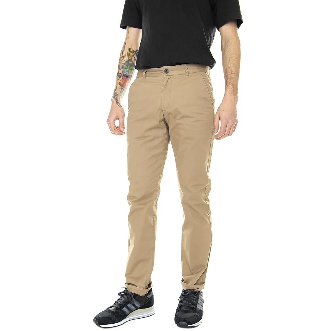 Farah Elm Chino Twill - Pantaloni Chino Uomo Marroni    