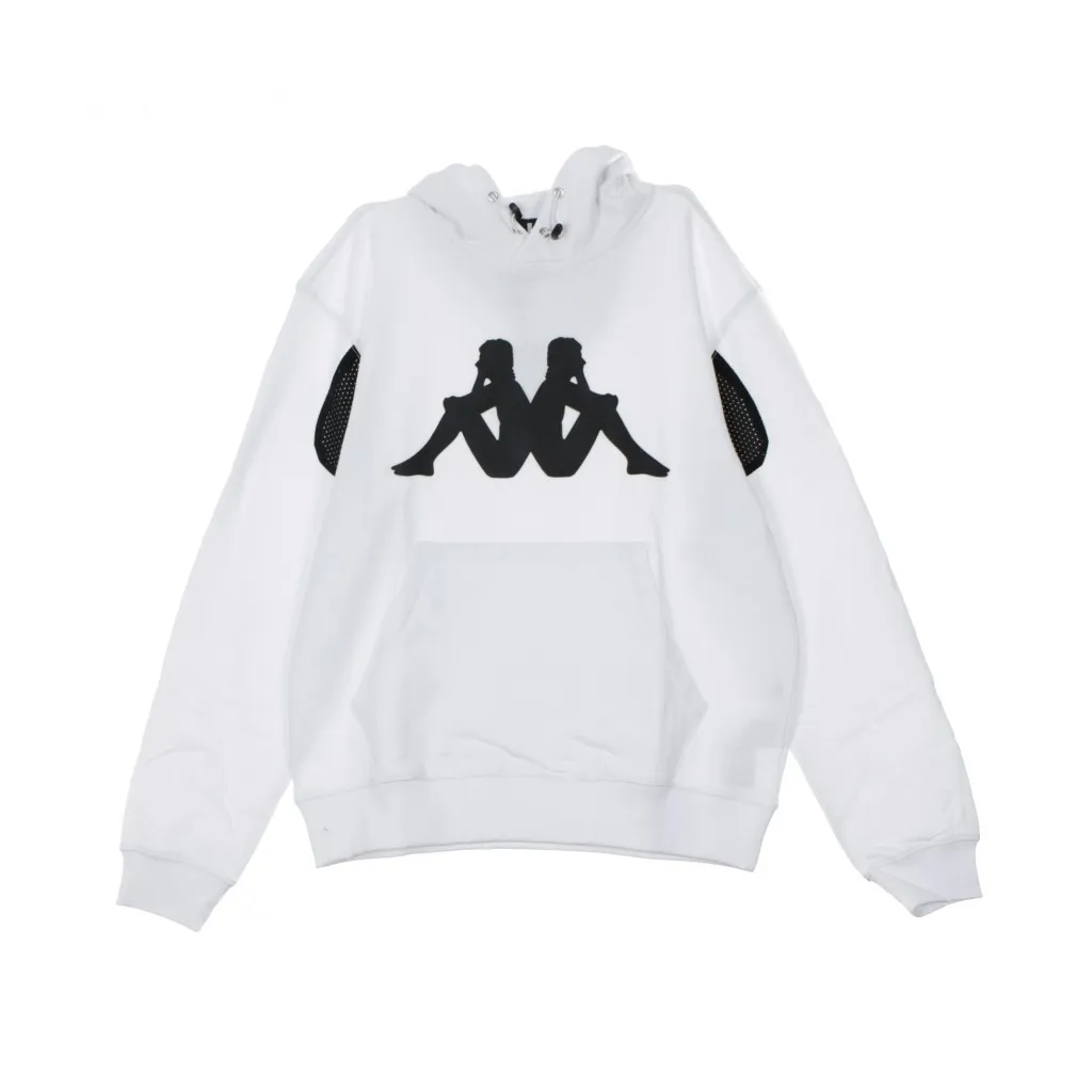 FELPA CAPPUCCIO KONTROLL HOODIE WHITE/BLACK