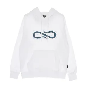 Felpa Cappuccio Uomo Logo Water Hoodie White