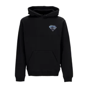 Felpa Cappuccio Uomo Metal Logo Hoodie Black