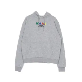 felpa cappuccio uomo retro hoodie ASH GREY