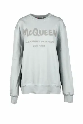 Felpa con cappuccio ALEXANDER MCQUEEN  Grigio Chiaro