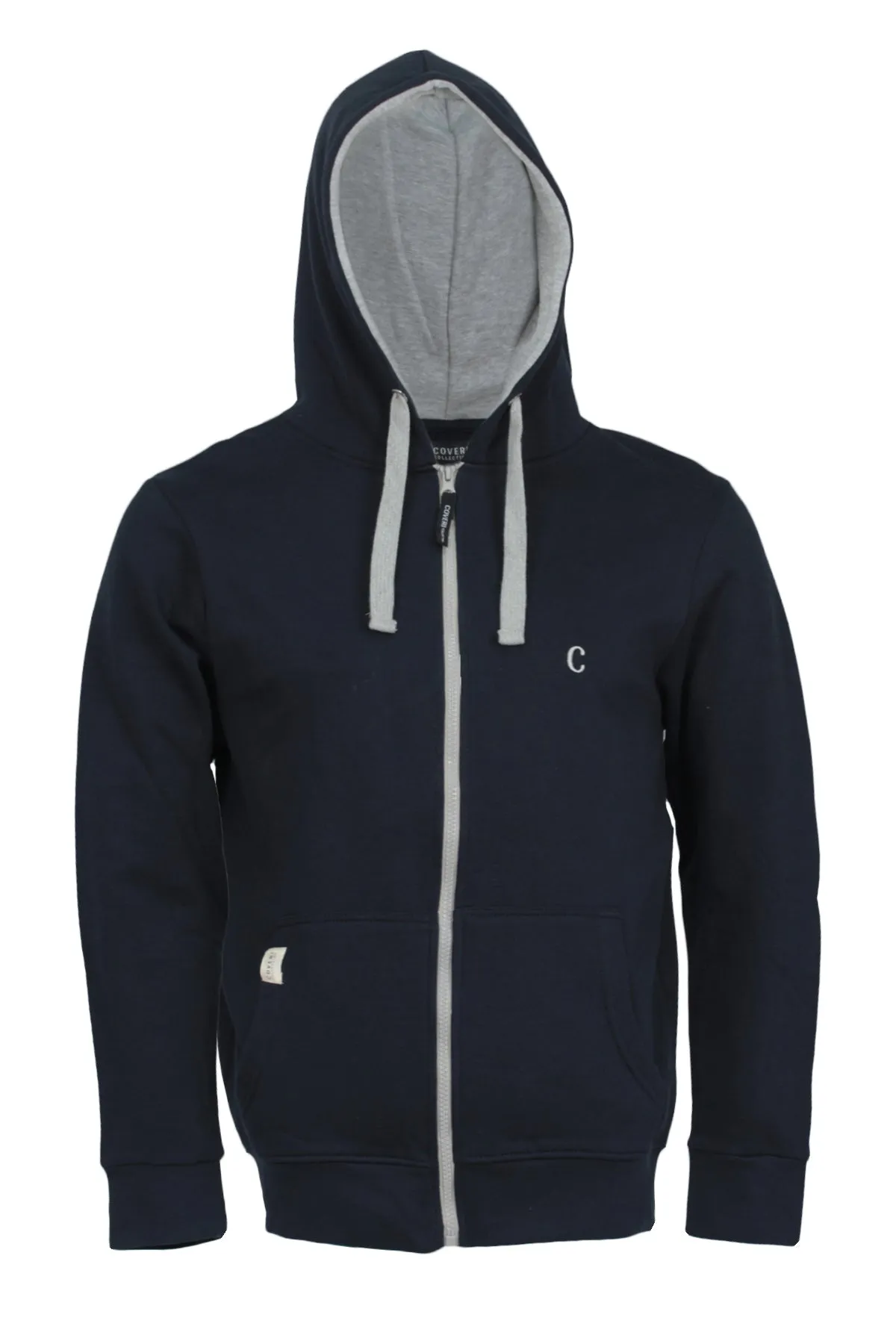 Felpa full zip con cappuccio