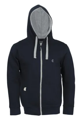 Felpa full zip con cappuccio