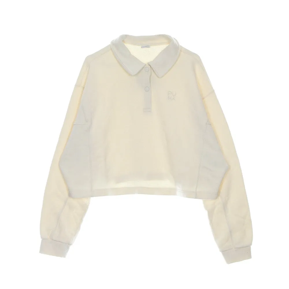 Felpa Leggera Donna Infuse Fashion Polo Crew Pristine