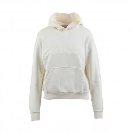 Fila Felpa Con Cappuccio Bianco Donna