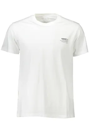 GUESS JEANS T-SHIRT MANICHE CORTE UOMO BIANCO