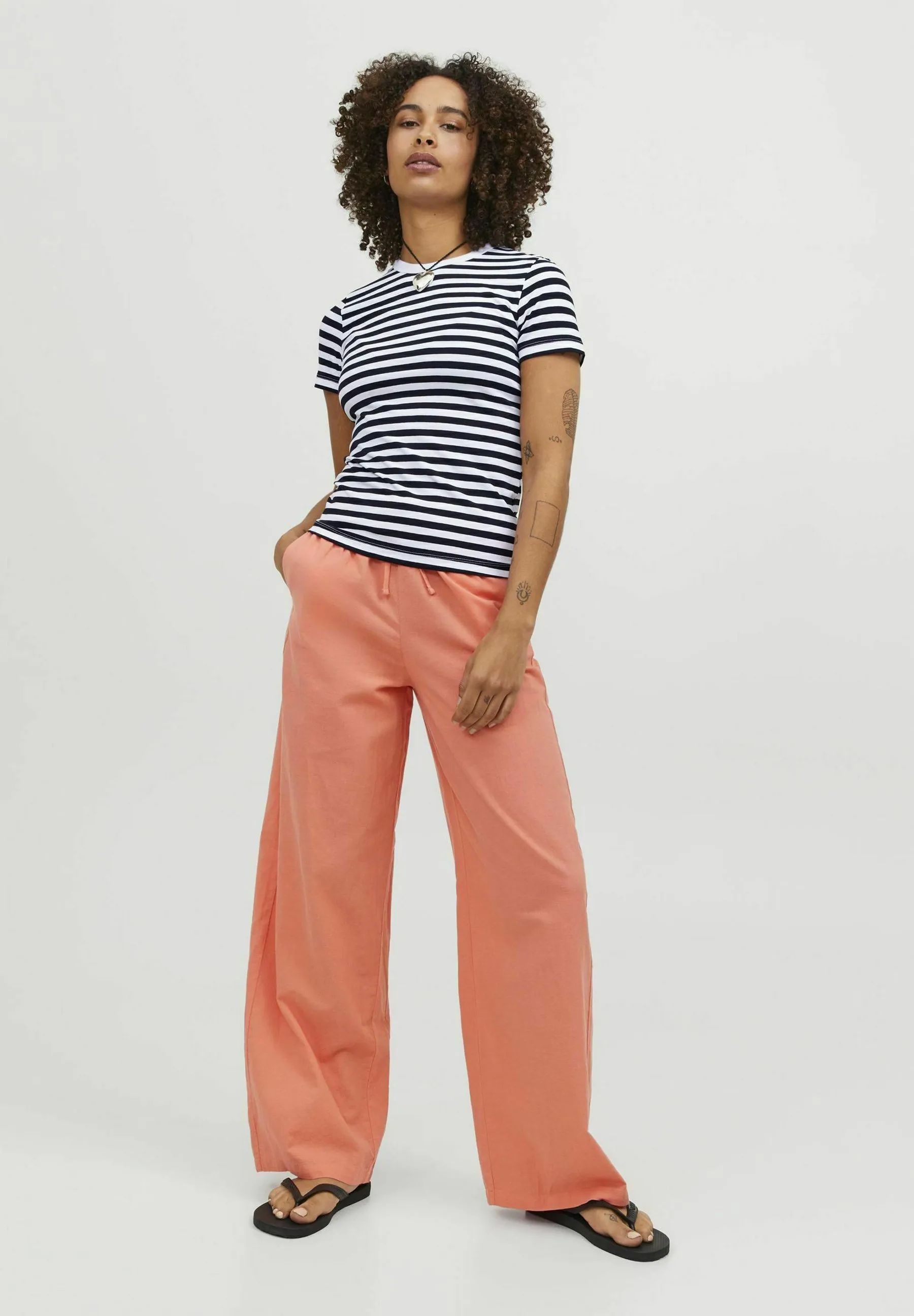 JXGIGI STR SS STRIPE TEE JRS SN - T-shirt con stampa