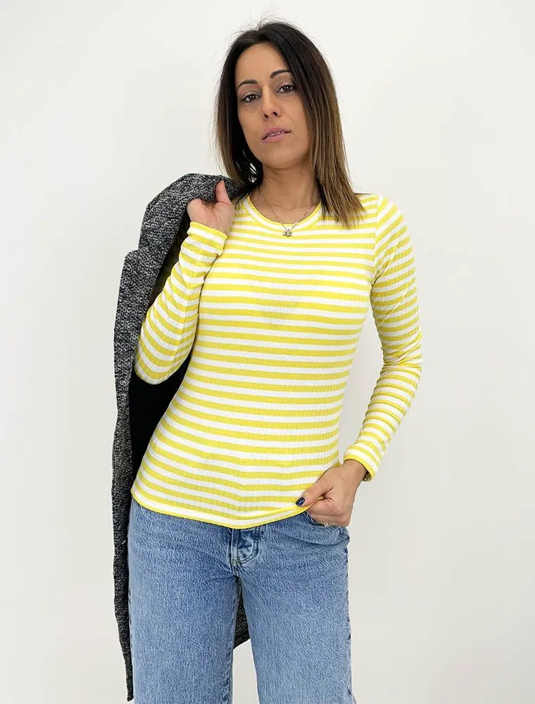 Maglia Manica Lunga Jdy - Yellow
