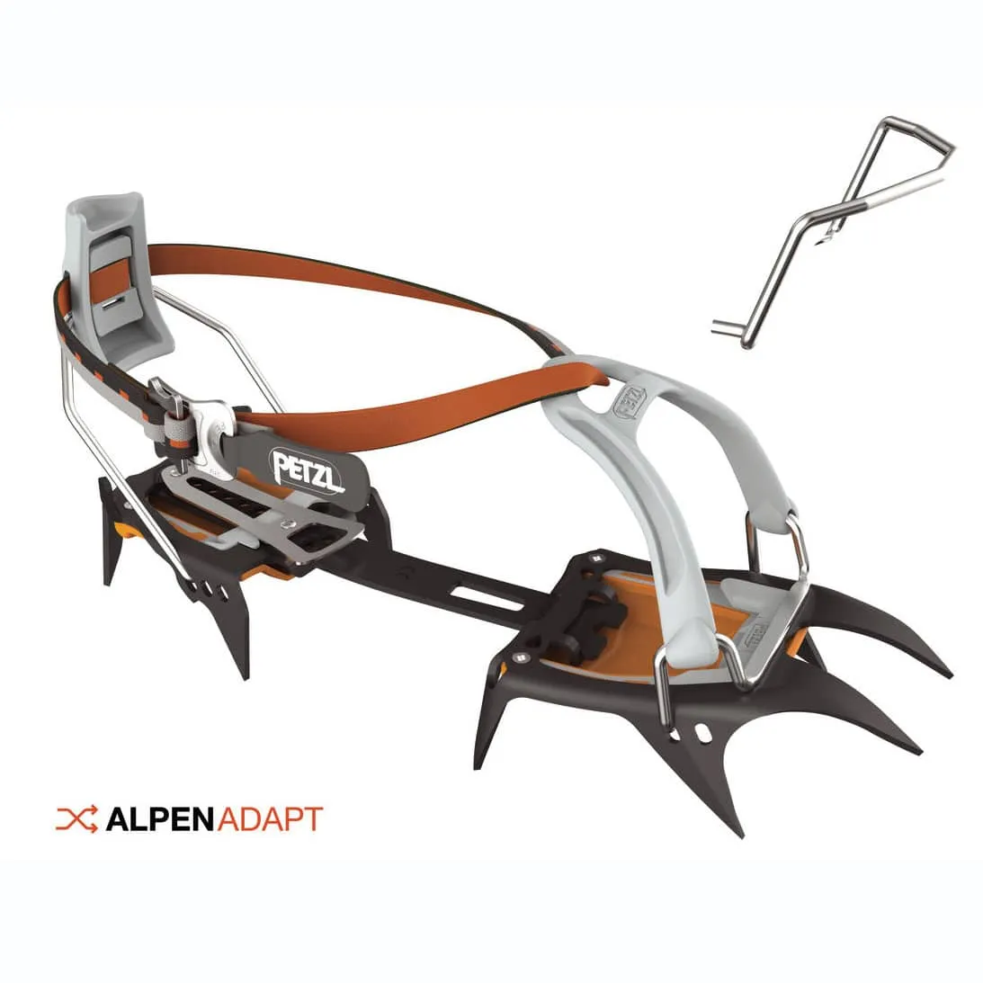 Petzl Irvis Leverlock Universel ramponi auto semi/auto