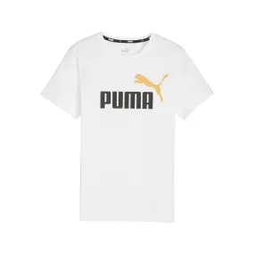 Puma ESS 2 short sleeve t-shirt with large logo print 586985-35 white