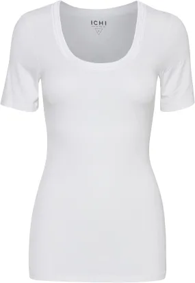 T-shirt ICHI Donna 20103264 Bianco