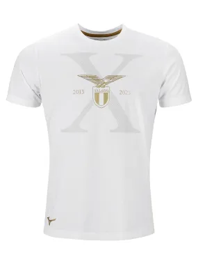 T-shirt S.S. Lazio Anniversary 26.05.13 MIZUNO Uomo P2GA2A84 Bianco