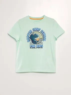 T-shirt stampata - BLU