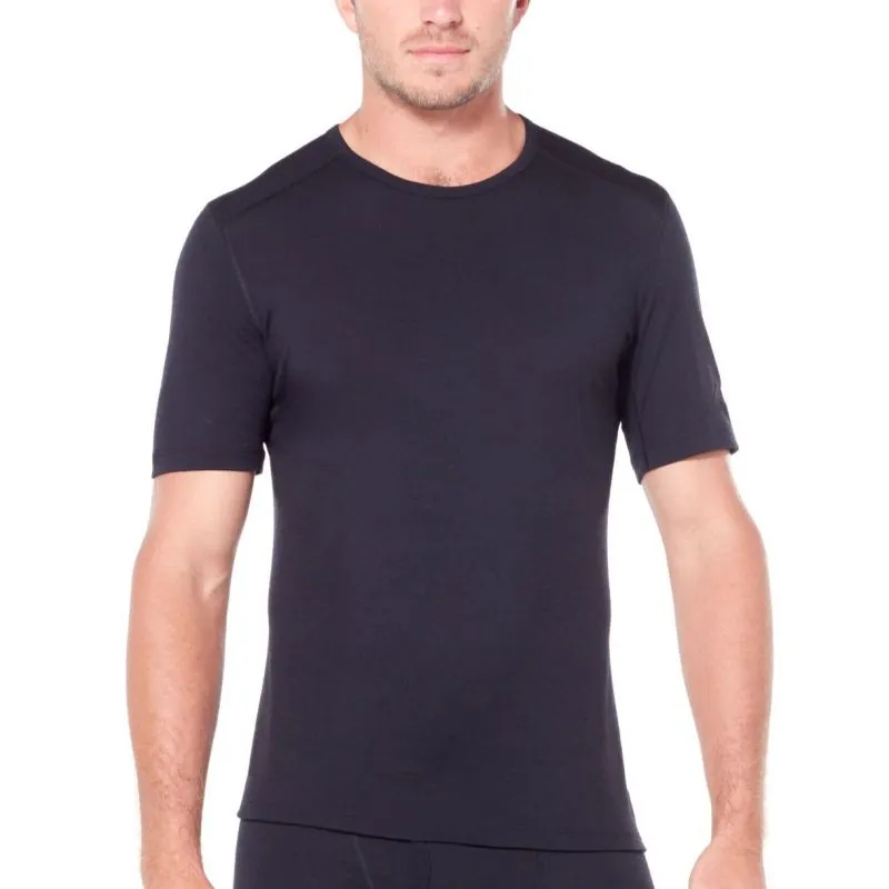 T-Shirt Uomo 200 Ss Crewe Icebreaker (black)