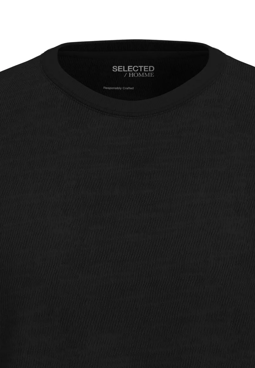 T-SHIRT Uomo SELECTED 16092508 ASPEN BLACK