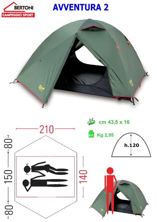 Tenda Igloo BERTONI AVVENTURA 2