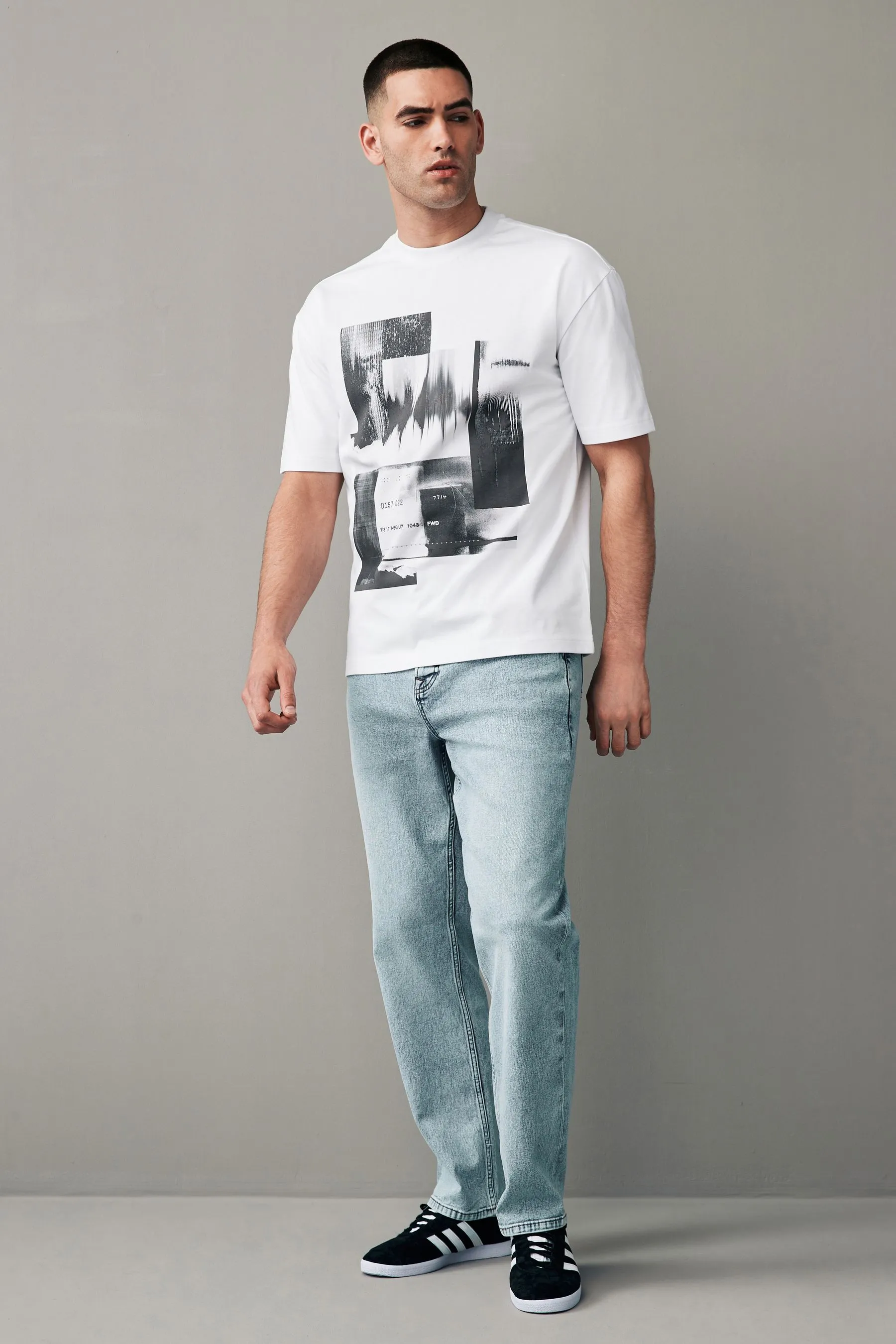 Urban - T-shirt comoda con stampa Stampa frontale