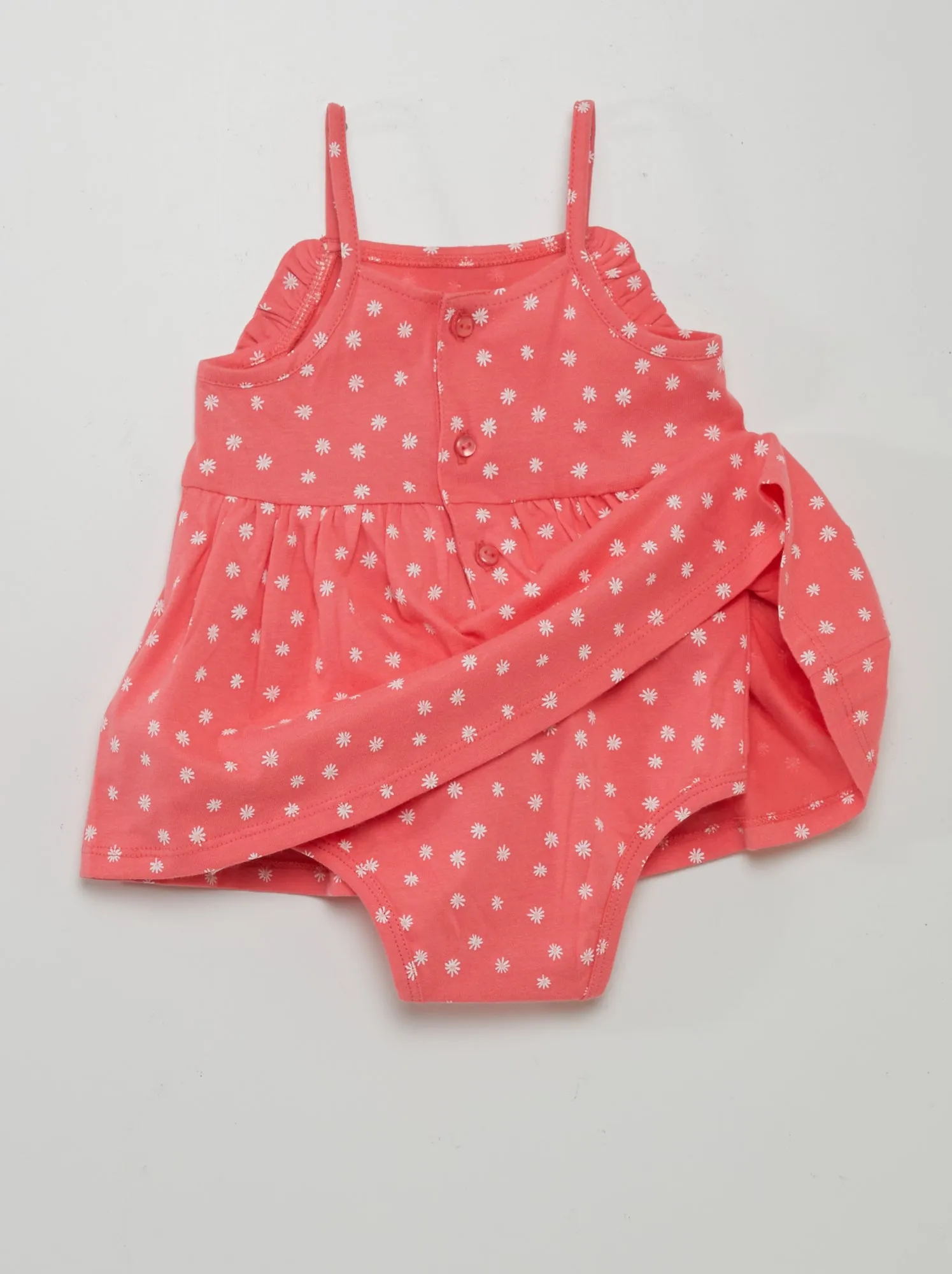 Vestito body con motivo - ROSA