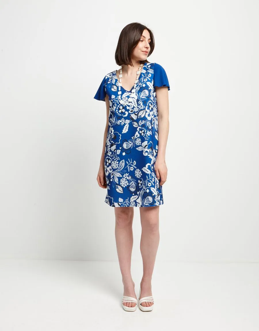 Vestito in lino fantasia