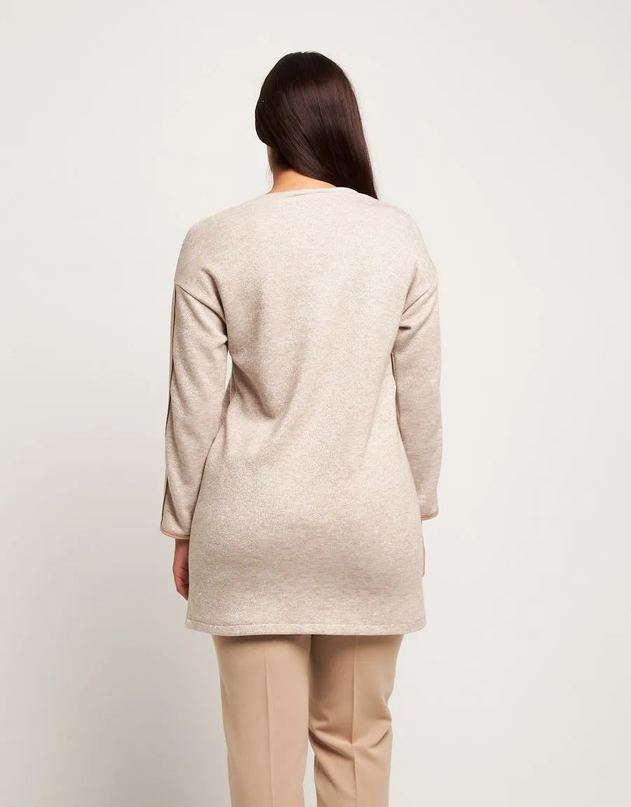 Vestito in maglia con inserti